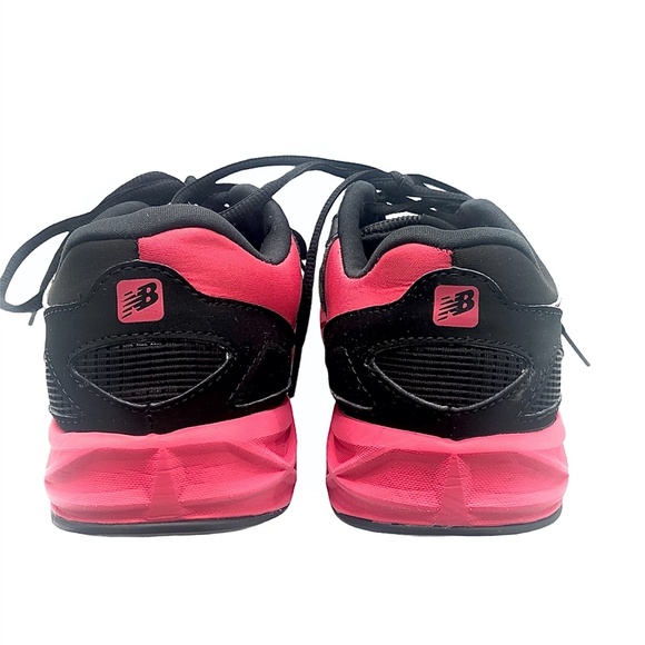 NEW BALANCE 877 WALKING SHOE BLACK & PINK SIZE 8.5 - Picture 6 of 16